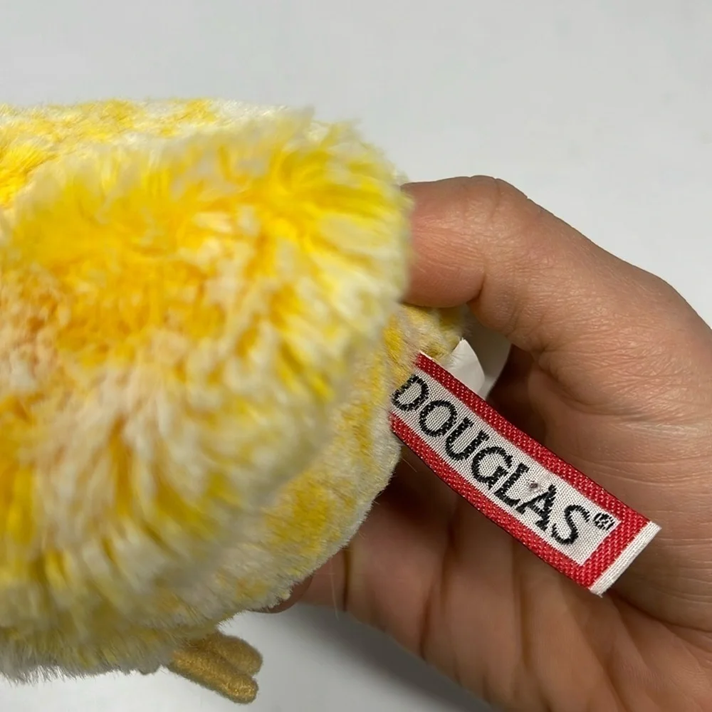 Douglas Cuddle Toys Yellow & White Plush Baby Chick ~4-5” Stuffed Easter Toy